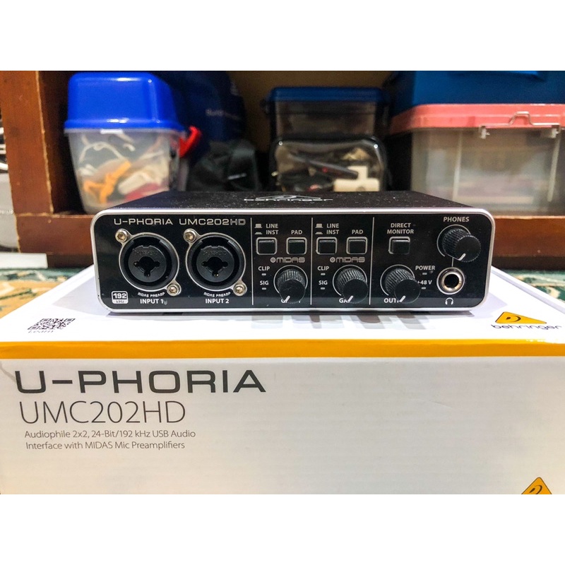 BEHRINGER UMC 202HD SOUNDCARD/AUDIO INTERFACE (SECOND/BEKAS)