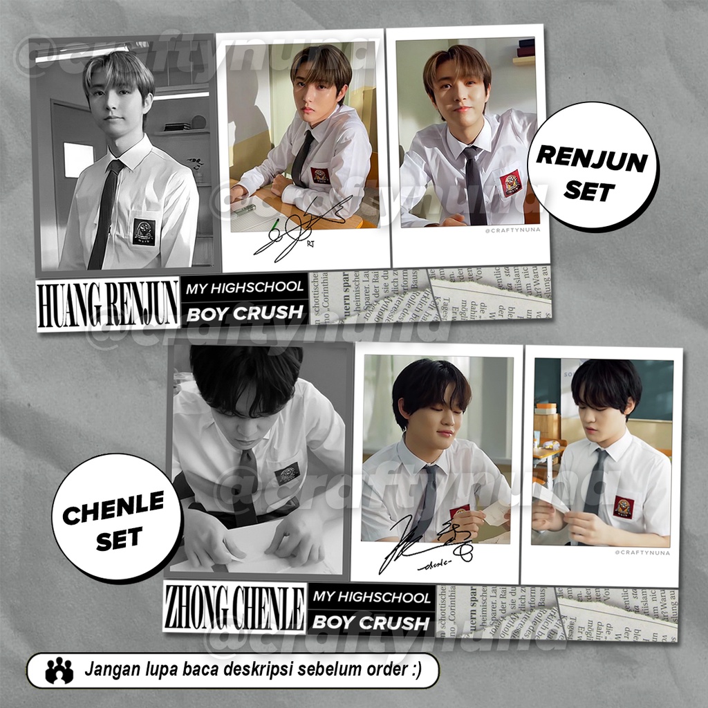 (NC-032) NCT DREAM HIGHSCHOOL CRUSH SMA LOKAL STICKER SET aesthetic stiker hias case hp kpop somethinc foto boyfie