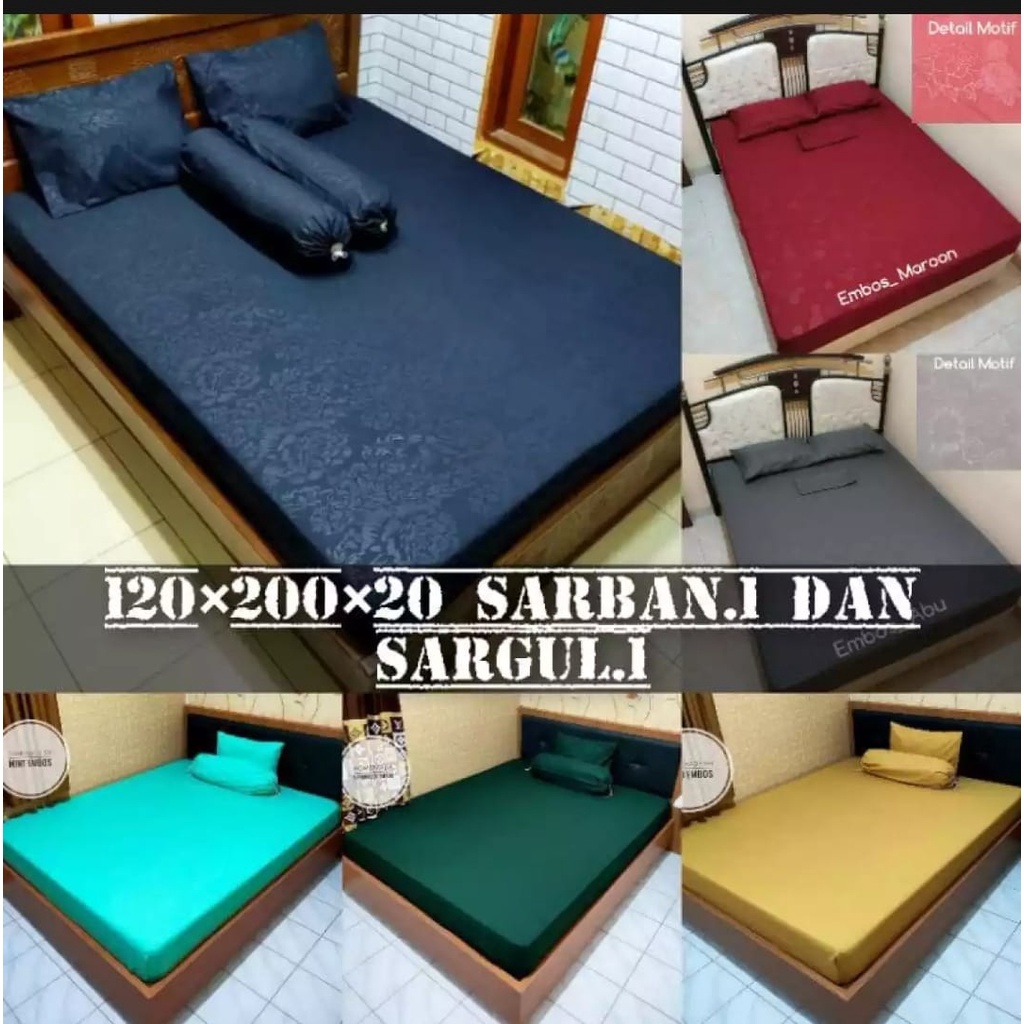 Promo Sprei Embos Polos bonita ukuran 120x200/ Seprai Polos Embos Bahan Bonita murah/ Sprei embos po