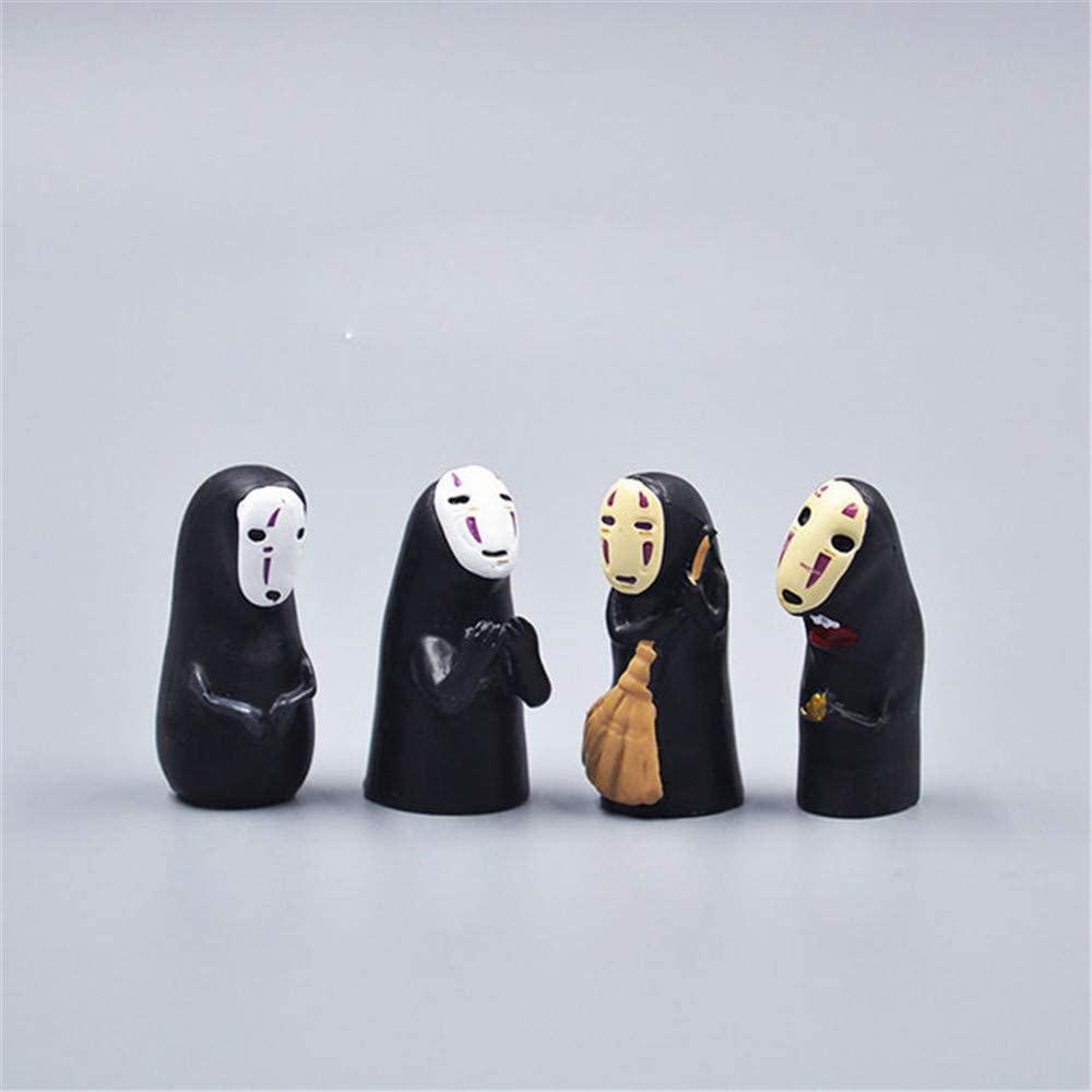 NEEDWAY Needway No Face Men Figure Collection Model Kawaii Anime 4pcs Hadiah Koleksi Action Figure