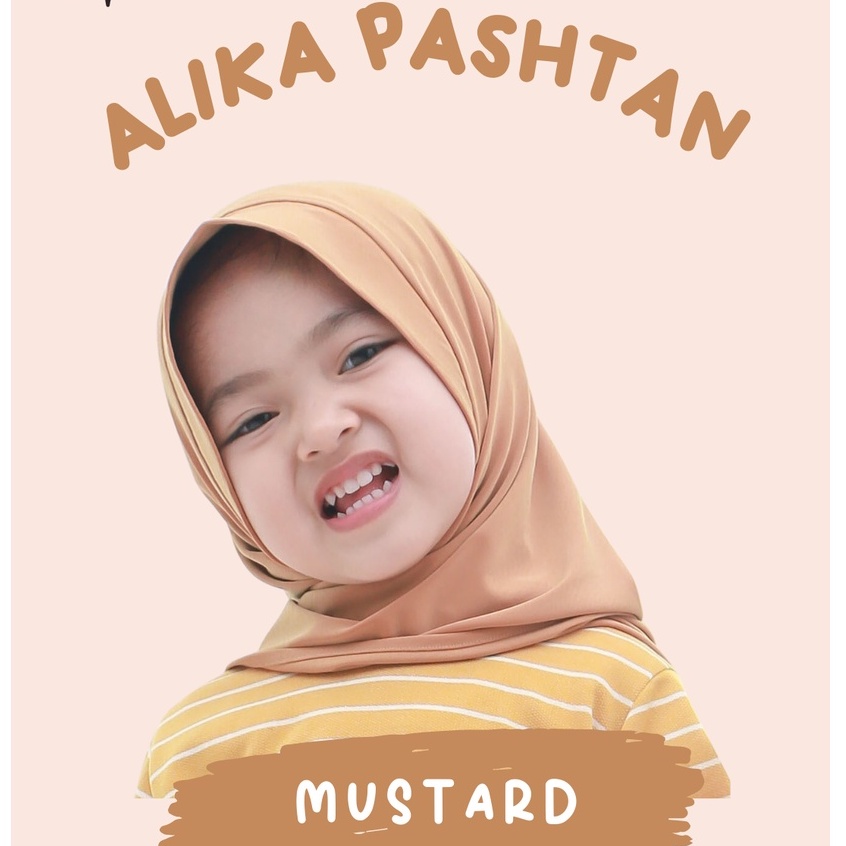 Jilbab Anak Pashtan Alika / Kerudung Instan Anat Daily Lace / Kerudung Anak Perempuan Cantik / Jilbab Anak Perempuan Polos Aiska Hijab Bayi 1-5 Tahun