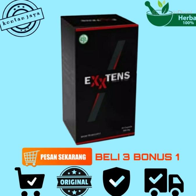 

Exxtens Asli Obat Herbal Stamina Pria EXXTENS Original Ampuh BPOM