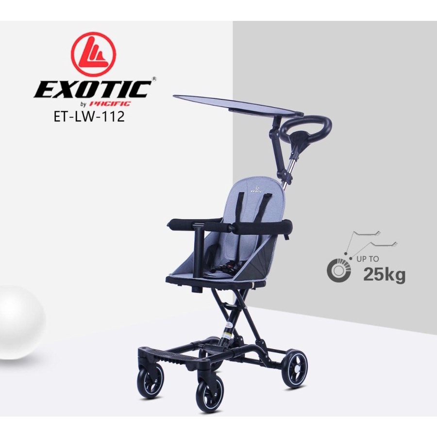 Stroler Anak Bayi Balita Kursi Dorong Micro Stroller Trike Exotic ET LW112 LW 112 Kanopi Garansi SNI-2