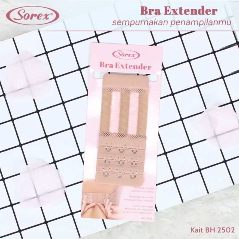 Sambungan Tali BH Bra Extension Kait Dua dan Kait Tiga Sorex Best Seller