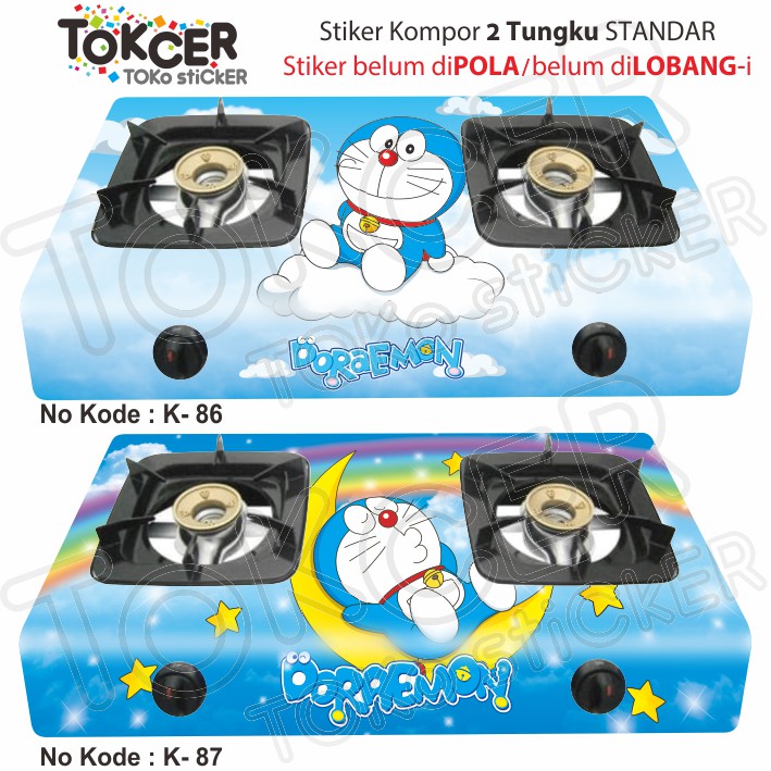 Stiker Kompor 2 Tungku DORAEMON