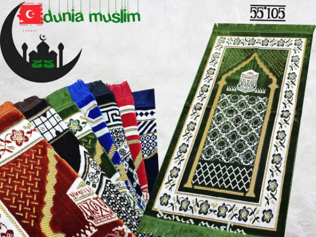 DM Sajadah Turky Turi 53x110 Tebal Halus Perlengkapan Sholat Oleh oleh Haji Umbroh