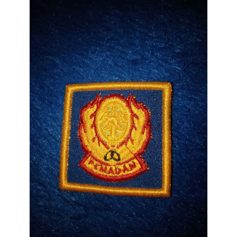 bordir timbul pin damkar 1