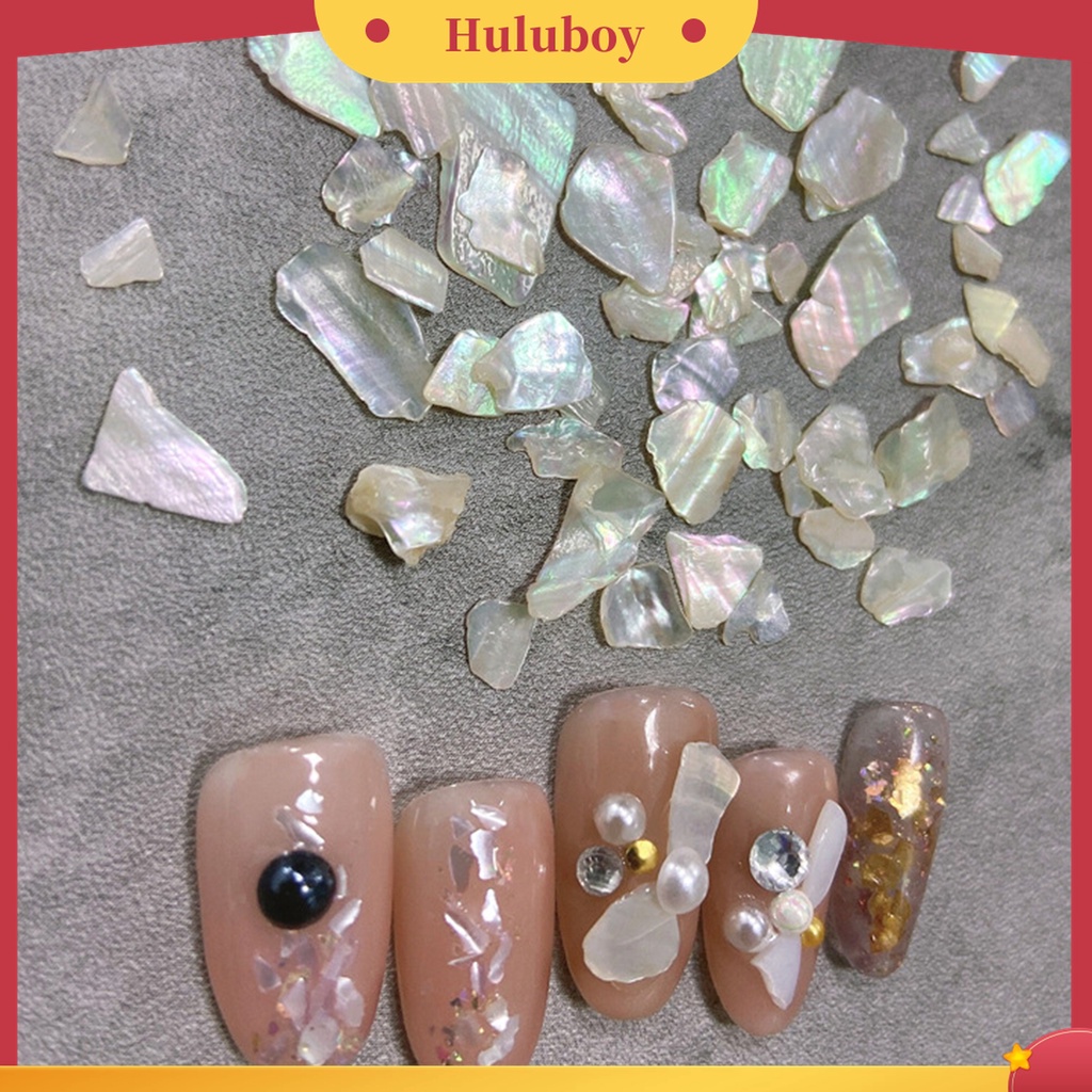 Huluboy Huluboy♡ Ornamen Kerang Abalone Sequin 3D Asimetris Aksesoris Nail Art / Manicure DIY