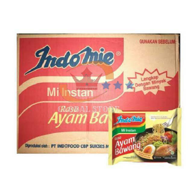 Mie instan indomie rasa ayam bawang / kuah dus