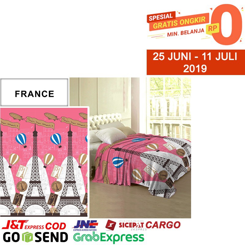 WW Selimut Lady Rose bulu halus NEW motif 2019 160x200 ladyrose