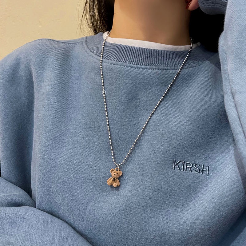 Kalung Rantai Klavikula Dengan Liontin Untuk Sweater-Won