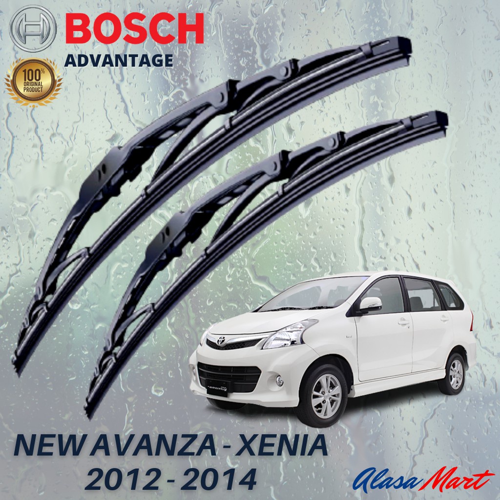 Wiper Karet Kaca Depan Mobil All New Avanza Xenia 2012 - 2014 Original Bosch 2Pcs