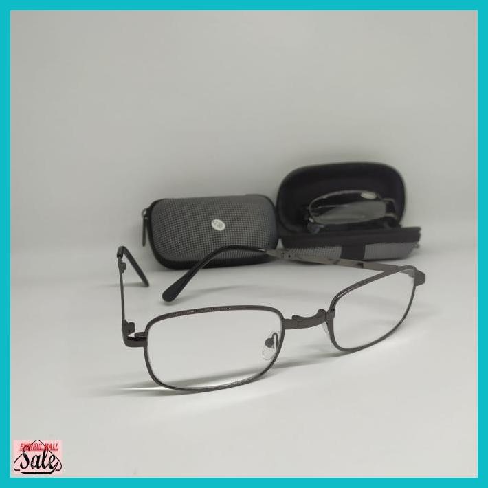 ATAMACAK- KACAMATA BACA PLUS LIPAT LENSA KACA - HITAM, 175 -ASLIII.
