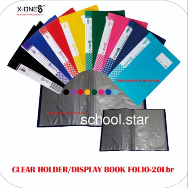 

CLEAR HOLDER FOLIO / DOCUMENT KEEPER F4 / DISPLAY BOOK 20 LEMBAR