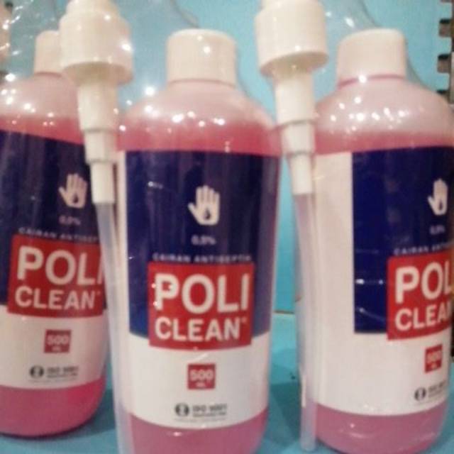 Poli clean cairan antiseptik hand sanitizer 500 ml