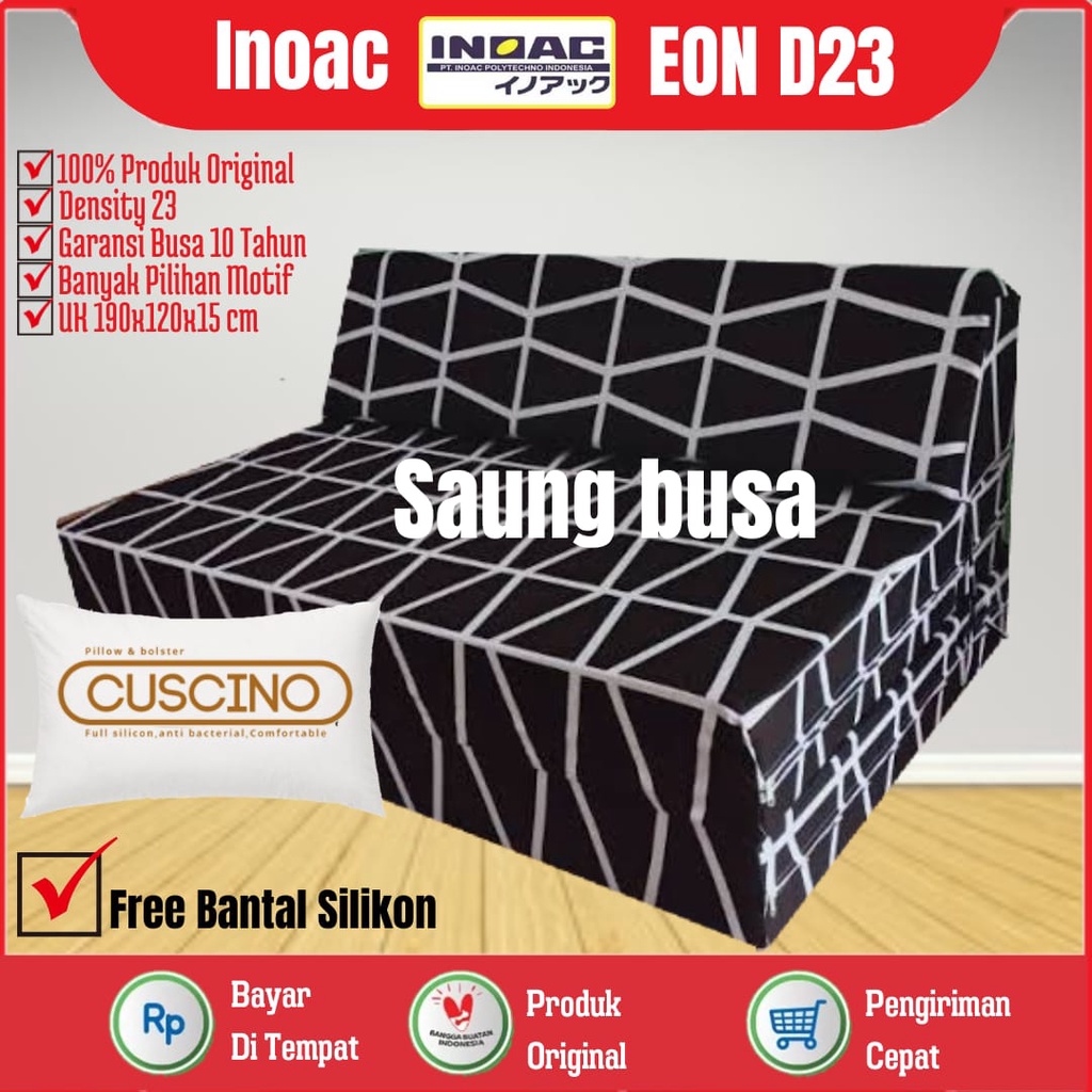 Sofa Lipat Jumbo Inoac Ukuran 190 cm x120 Cm x 15 Cm Original