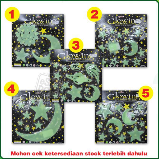 

Eklusif Stiker Bintang Glow In The Dark Hemat