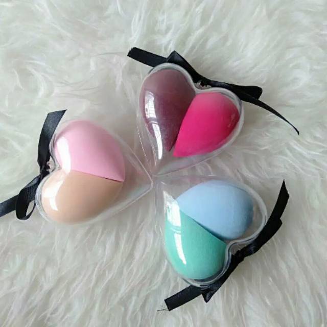 Caelash 2pcs/ Set Sponges Beauty Blender Love( RANDOM )