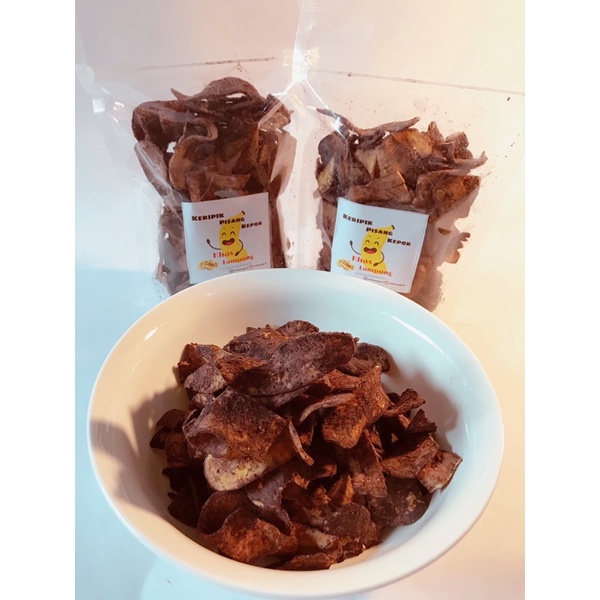 

Keripik Pisang Kepok Cokelat Spesial Khas Lampung
