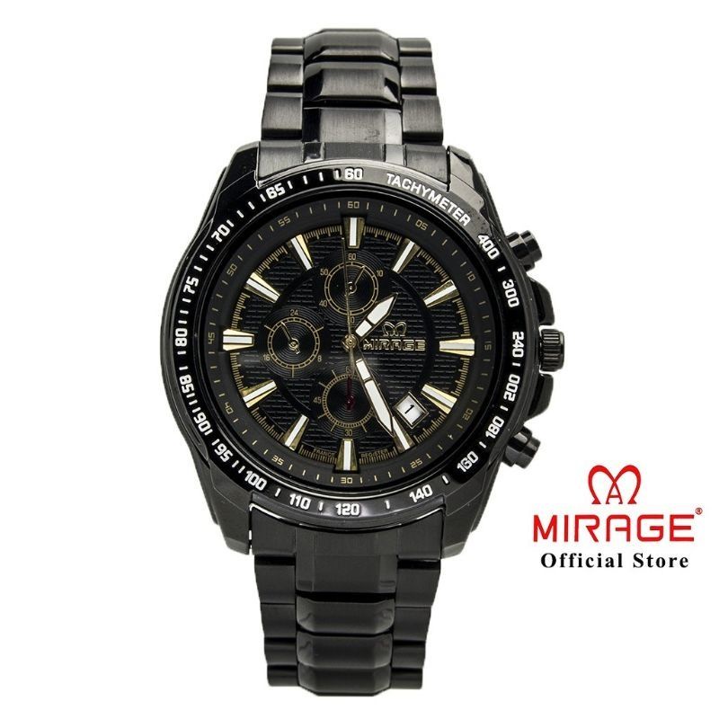 MIRAGE 8305M Jam tangan cowok sport original PRIA Mirage Garansi 1 tahun  8305M hitam rosgold