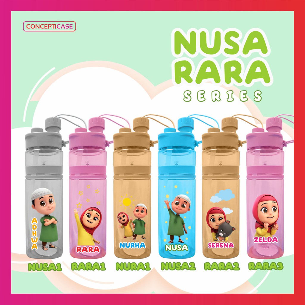 BOTOL MINUM ANAK CUSTOM PRINT UV (BUKAN STICKER) MOTIF 2