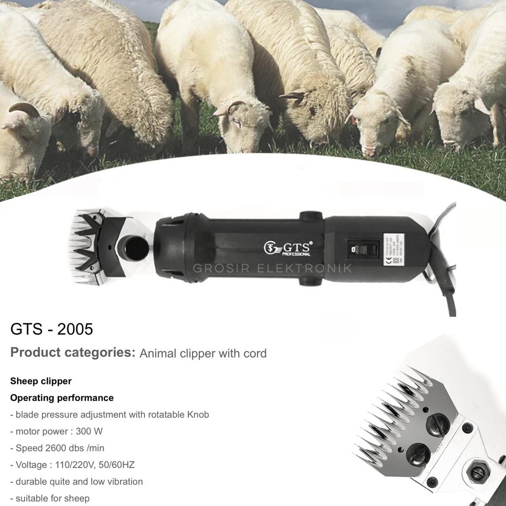 Alat Cukur Bulu Domba / Mesin Pencukur Bulu Sheep Clipper Cukuran Professional GTS 2005