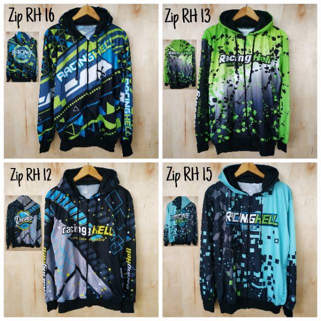 Jaket racing racertees hoodie racertees sweater racertees jaket distro racing cowok hoodie balap XXL
