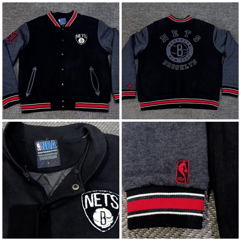 Jaket Varsity NBA Nets Brooklyn
