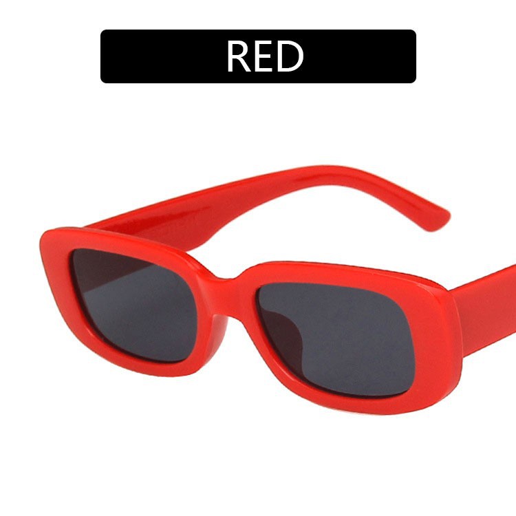 SC✌ KC407 Kacamata Hitam Wanita Kaca Mata Fashion Retro Vintage Sunglasses  Korean Import-MERAH