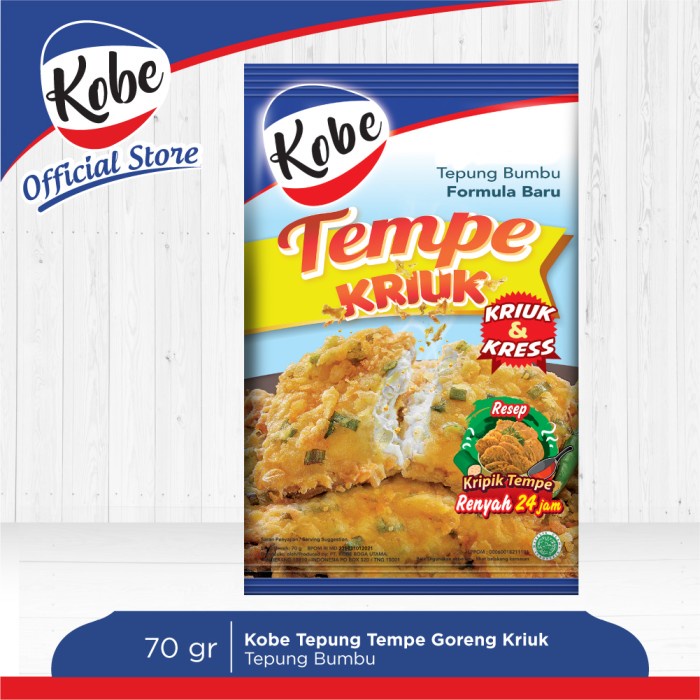 

PROMO Kobe Tepung Tempe Goreng Kriuk 70gr