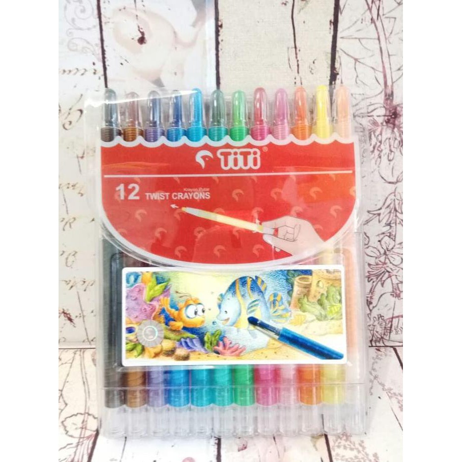 

TERLARIS Crayon Titi Putar 12 Warna