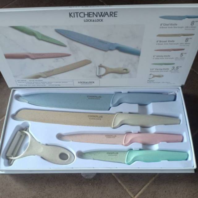 Kitchenware Lock n Lock pisau set 5pc