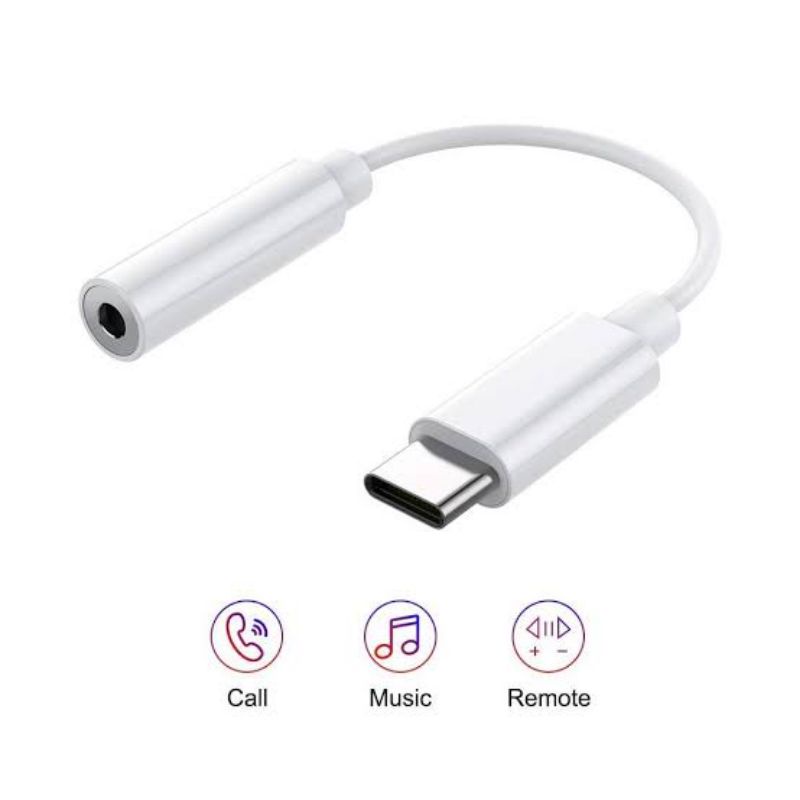 Sambungan Headset Type C to Aux Adapter Converter Audio Usb Type C