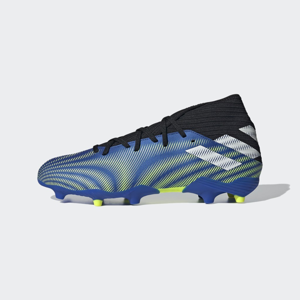 Sepatu Bola Pria Adidas Nemeziz .3 Fg Biru Hijau Stabilo