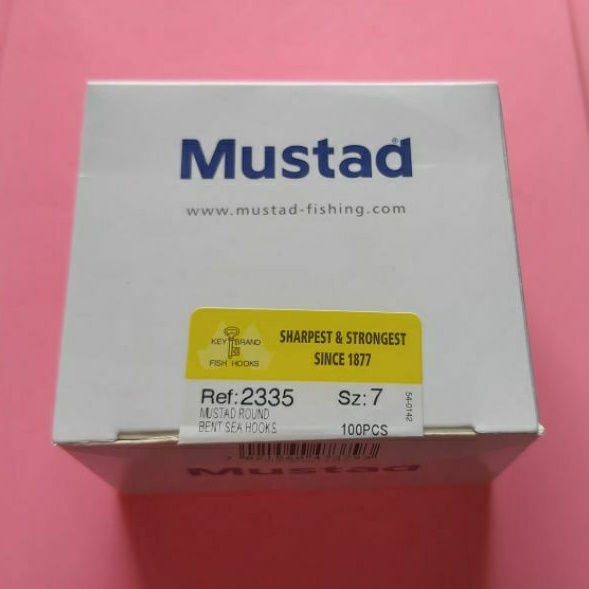 Kail mata pancing cap Mustad 2335 putih no 7