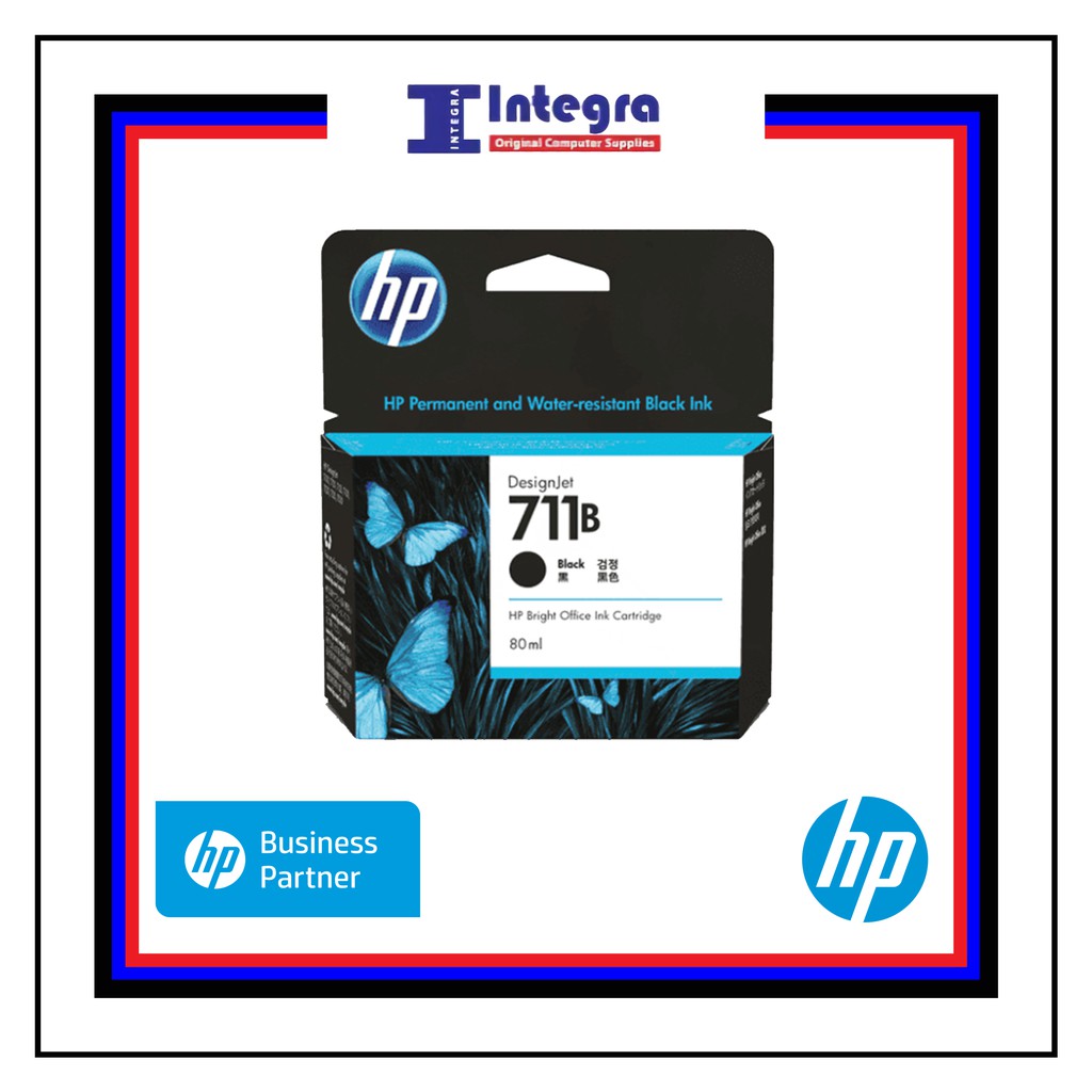 Tinta HP 711 XL Black Original Cartridge 80ml - CZ133A