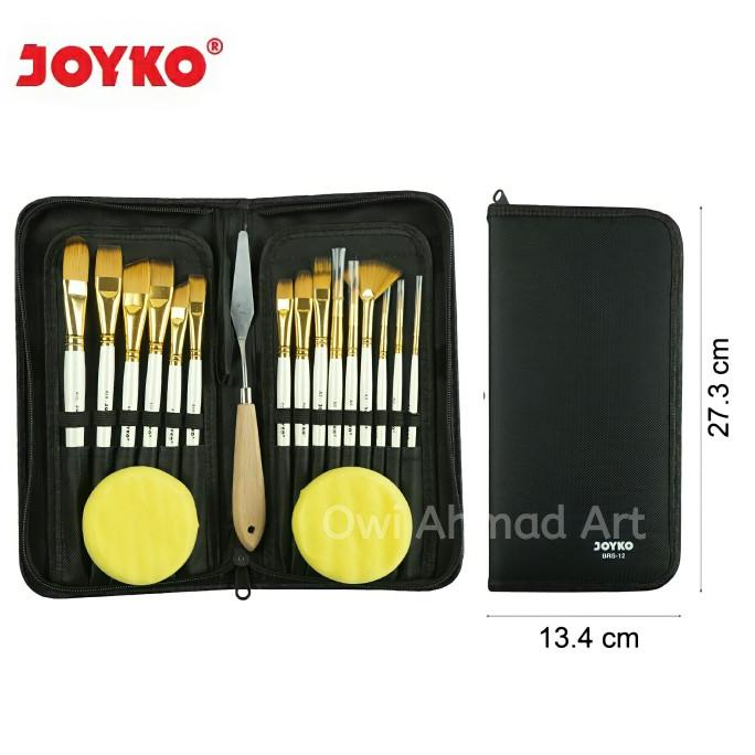 

Joyko Art Brush BRS-12 - Kuas Joyko BRS-12 - Set Alat Lukis