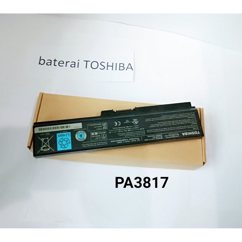 Baterai Toshiba Satellite Original C600 C640 C645 C650 L640 L645 L700 L730 L735 L740 L745 M645 PA3817U PA3817