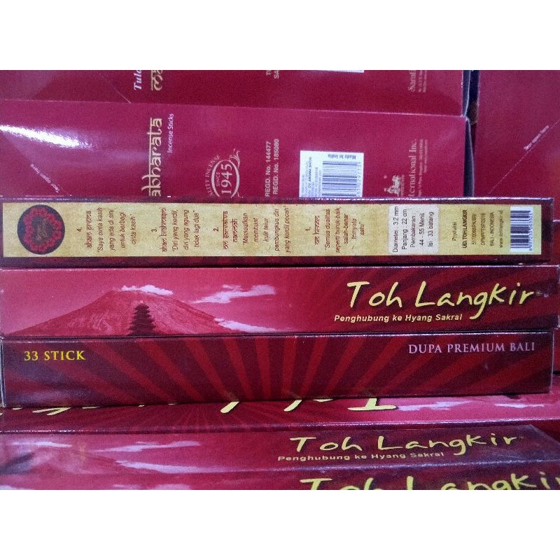 Dupa Harum Premium Toh Langkir Kecil Hio Wangi Aromaterapi