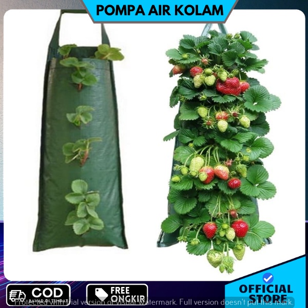 Pot Tanaman Gantung 5 Lubang Plant Pouch Planter Bag Vertikal Garden
