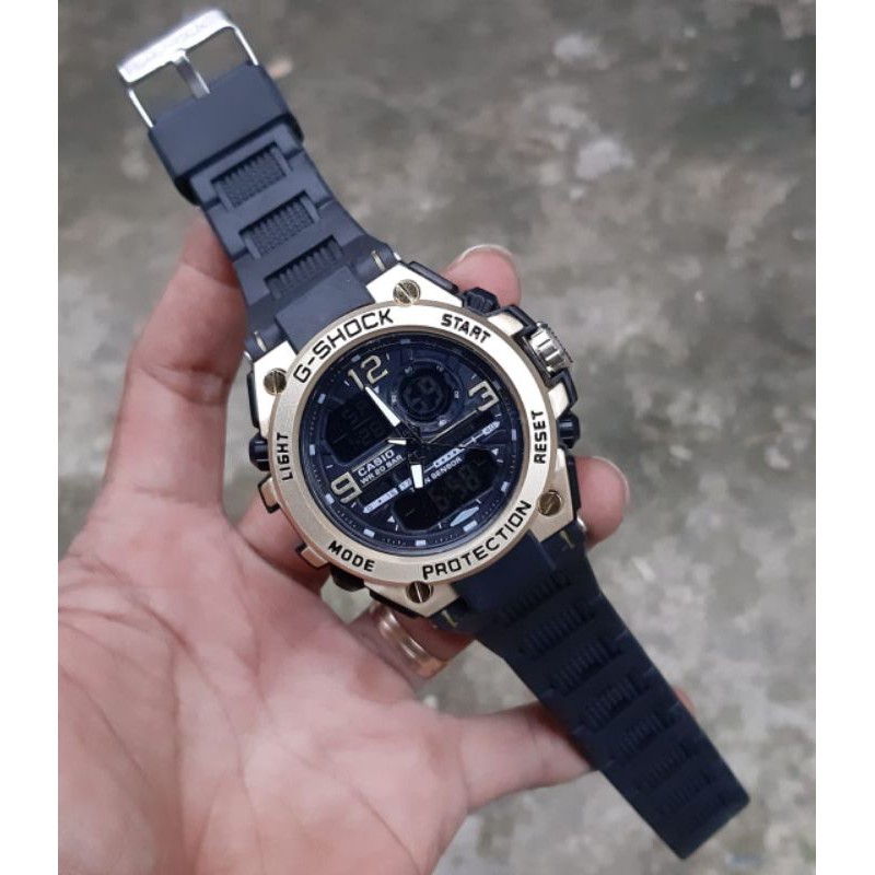 Jam tangan G Shock GST8600  Rante mika dan tali karet pilihan warna