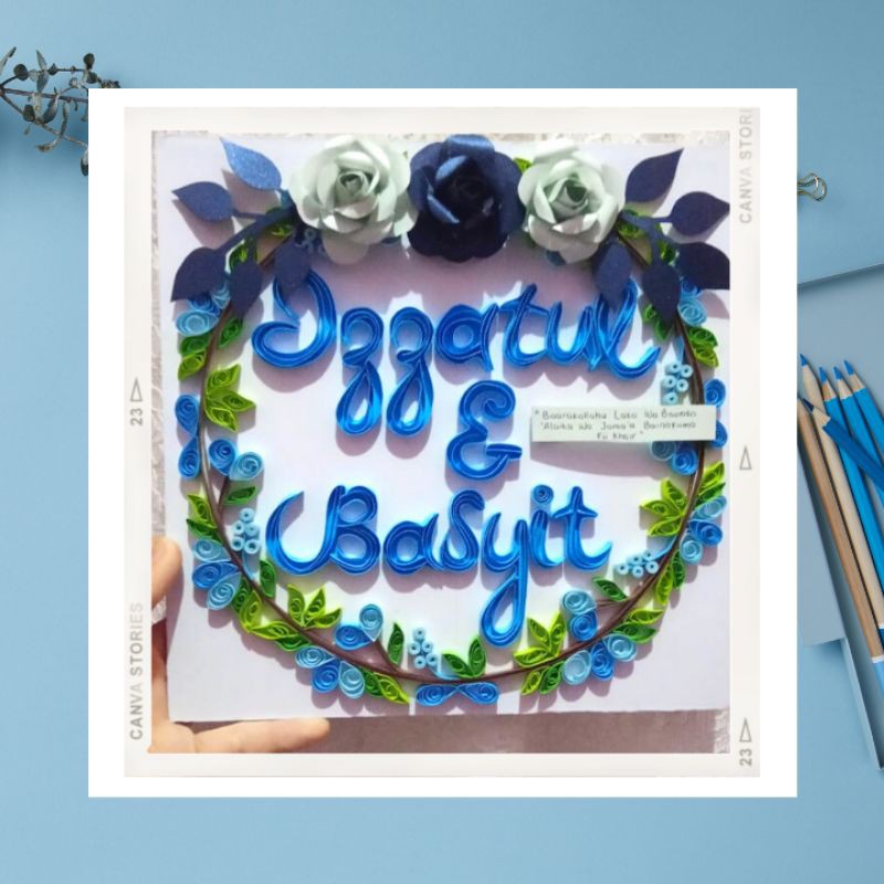 

[GIFT] Kado - Hadiah || Paper Quilling In Kanvas