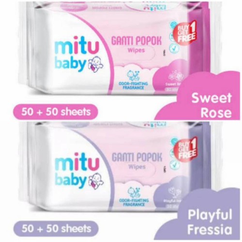 MITU BABY WIPES 50S FREE 50S