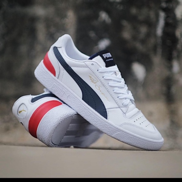 Dijual Sepatu sneakers Casual Original PUMA RALPH SAMPSON LOW WHITE RED BLACK - Putih 42 Diskon