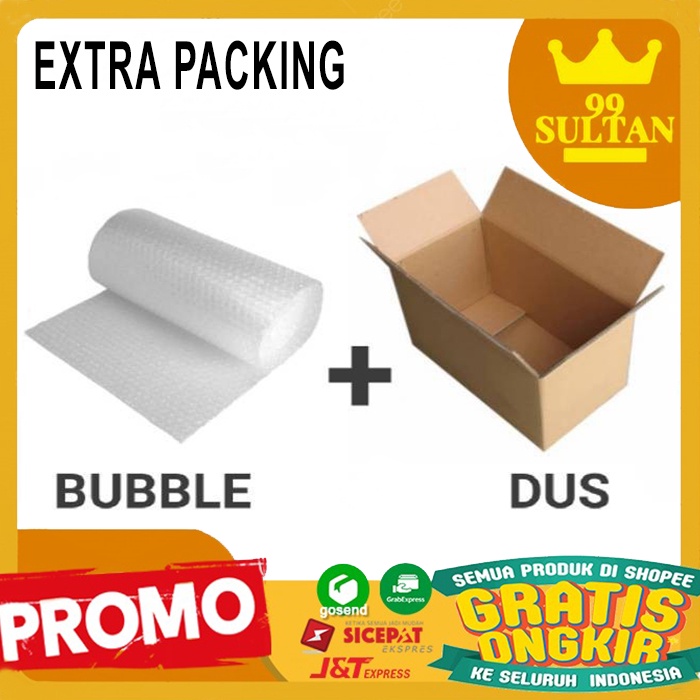 

Packing Extra Bubble Wrap dan Kardus