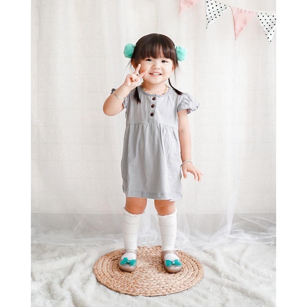 PROMO 7.7 PROMO BAJU LEBARAN MURAH BONZER JANE RUFFLE DRESS DRESS BAYI DRESS ANAK FASHION ANAK PEREMPUAN 6-24 BULAN BONZER BABY