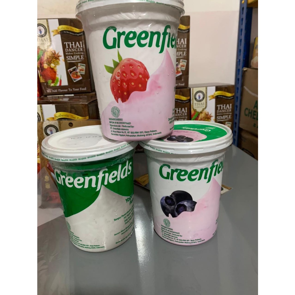 

Greenfield Yogurt stirred 1lt Yoghurt plain | fruit bukan biokul