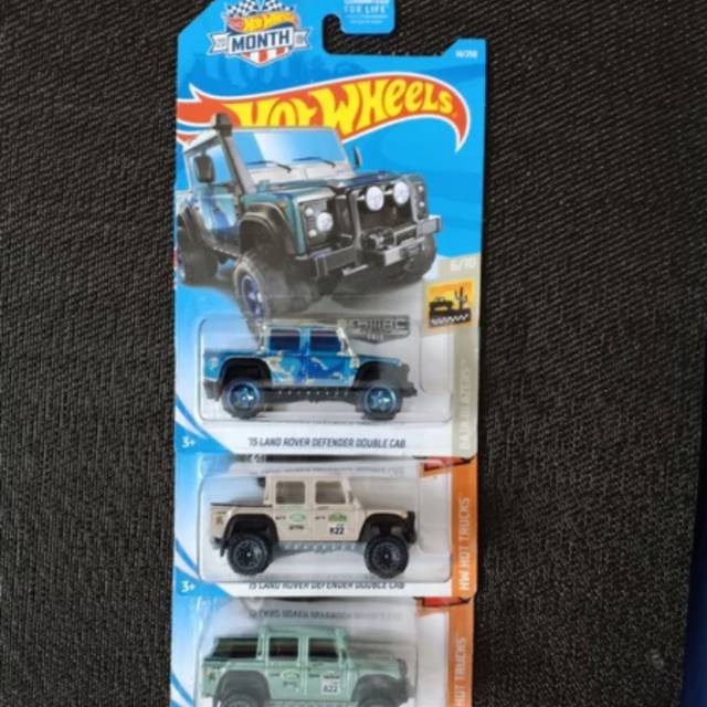 Hotwheels Paket - Land Rover Defender Double Cab Zamac