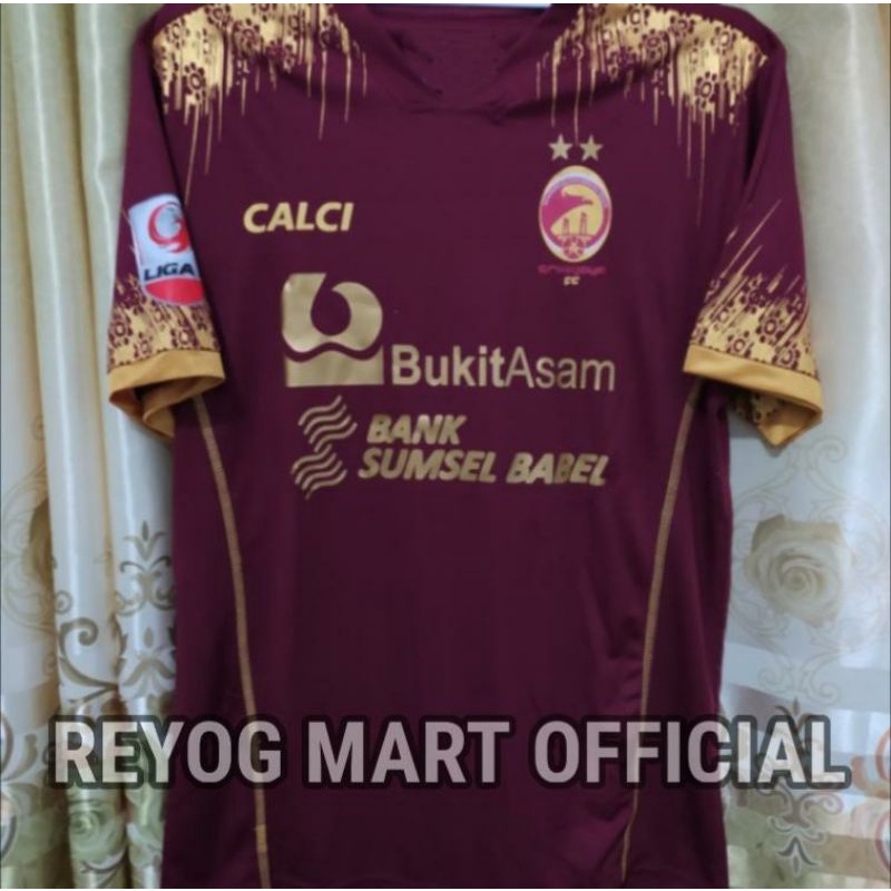 JERSEY SRIWIJAYA FC HOME 2020 - 2021 LIGA 2 MERAH MARON GRADE ORI LOKAL