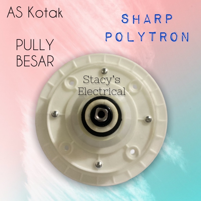 GEARBOX MESIN CUCI SHARP AS KOTAK PULLY BESAR DAN KECIL